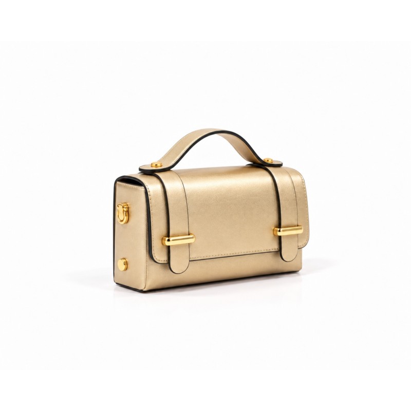 Дамска чанта Valentina златна - код 3130