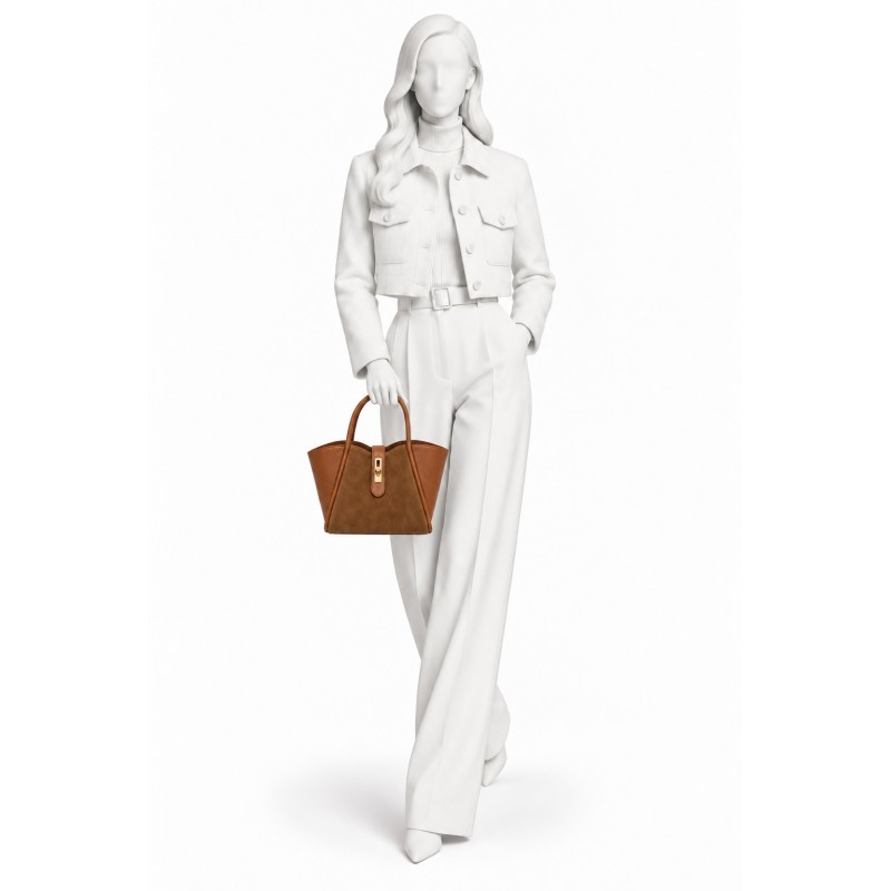 Дамска чанта Chiara капучино - код 3174