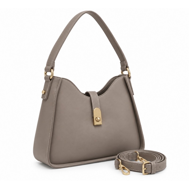 Дамска чанта David Jones taupe - код 3241