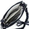 Дамска чанта Lia Braided - тъмно синя - код 2777